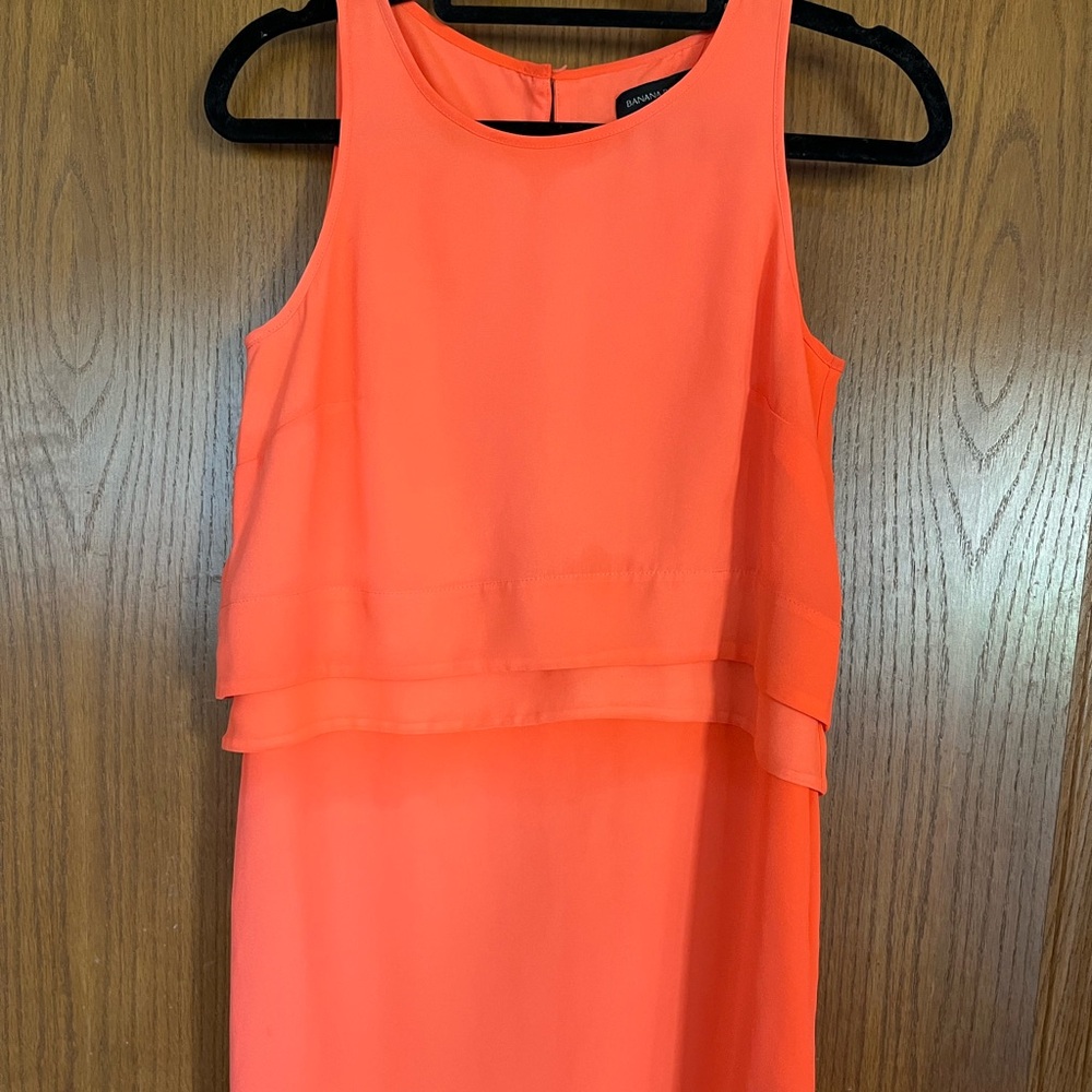 Women’s Pretty Banana Republic Bright Orange Dress